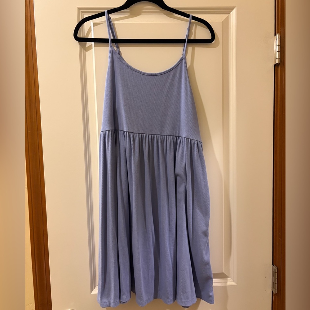 Wild Fable Ribbed Blue Sundress